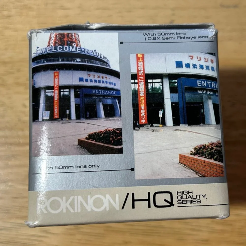 Open Box Rokinon/HQ .6x Semi-Fisheye Series VII Japan Camera Video 50mm Lens *